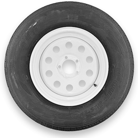 Rubbermaster - Steel Master Rubbermaster ST225/75R15 10 Ply Highway Rib Tire and 6 on 5.5 Modular Wheel Assembly 599348